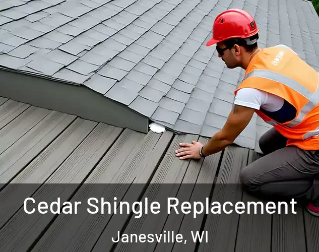 Cedar Shingle Replacement Janesville, WI