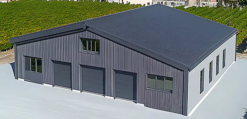 Corrugated Garage Roof Repair in Janesville