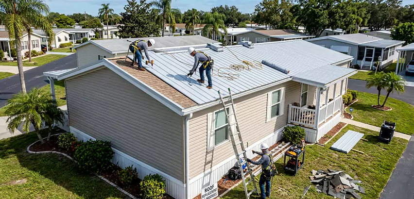 Mobile Home Metal Roof Replacement in Janesville