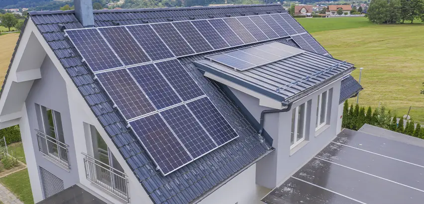Residential Solar Roof Installation in Janesville